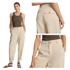 Everlane $118 Tencel The Relaxed Chino Pants Trouser Parchment Sz 10 NWT